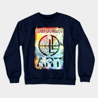 Sandpaperdaisy ART logo grunge skater graffiti Crewneck Sweatshirt